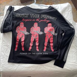 Star Wars Black Tee with Red Trooper Design